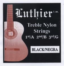 Luthier Treble Set Nylon Black