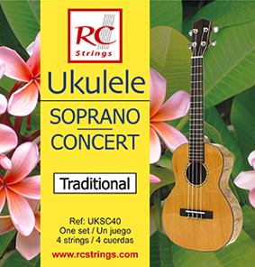 RC Strings UKSC40 Ukulele Satz Sopran/Concert