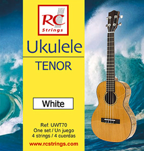 RC Strings UWT70 Ukulele Satz Tenor white