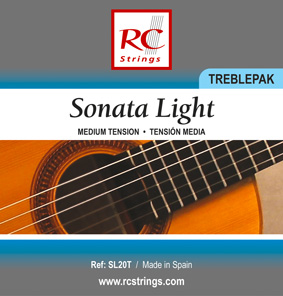 RC Strings SL20T Sonata Light Treblepack