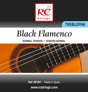 RC Strings BF30T Black Flamenco Treblepack