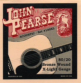 John Pearse 100XL Acoustic Satz .010-.047w Bronze