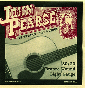 John Pearse 1300L 12-String Acoustic Satz Bronze