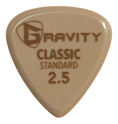 Gravity Plektrum Classic Gold Standard 2.5mm