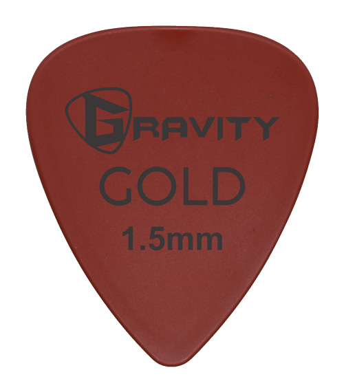 Gravity Plektrum Colored Gold Series Red 1.5mm