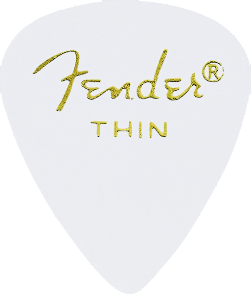 Fender Plektren 351 White, Thin