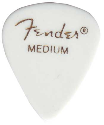 Fender Plektren 351 White, Medium