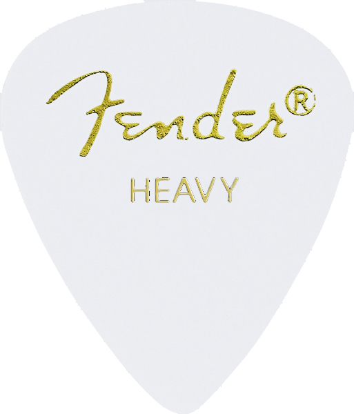 Fender Plektren 351 White, Heavy