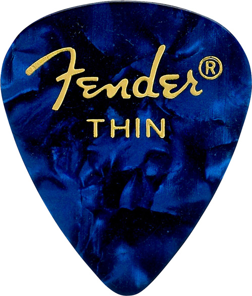 Fender Plektren 351, Blue Moto, Thin
