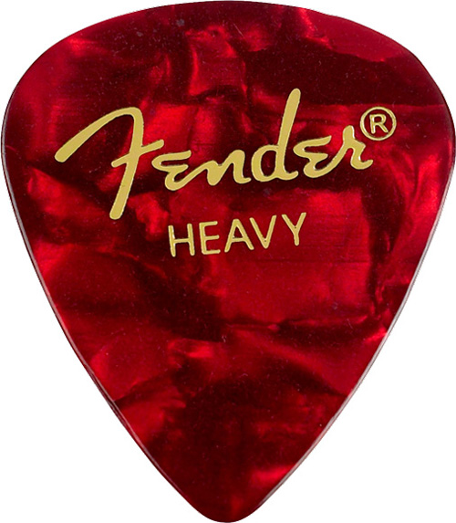 Fender Plektren 351, Red Moto, Heavy