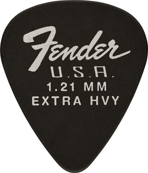 Fender Plektren 351 Dura-Tone 1.21, Black
