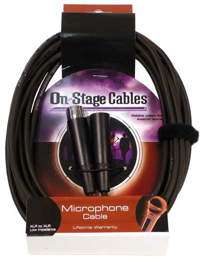 On-Stage MC12-3 Mikrofonkabel 1m