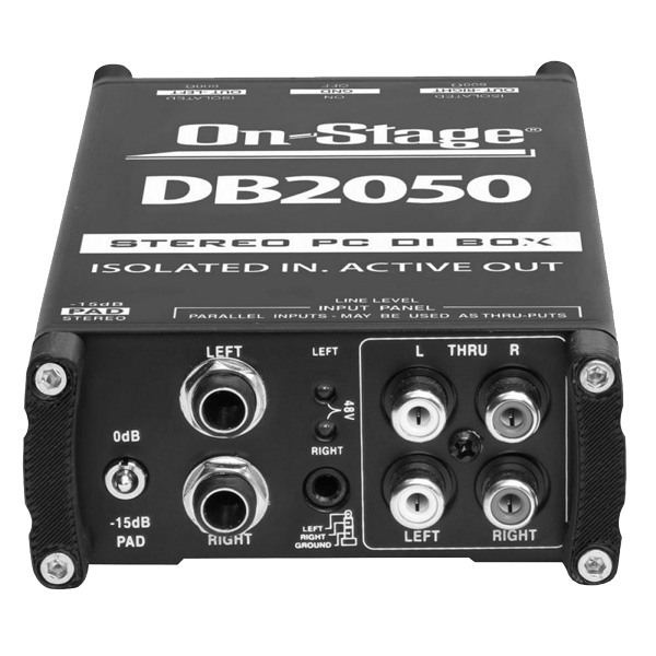 On-Stage DB2050 Stereo Multi-Media DI-Box aktiv