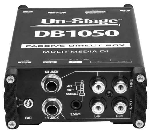 On-Stage DB1050 Multi-Media DI-Box aktiv