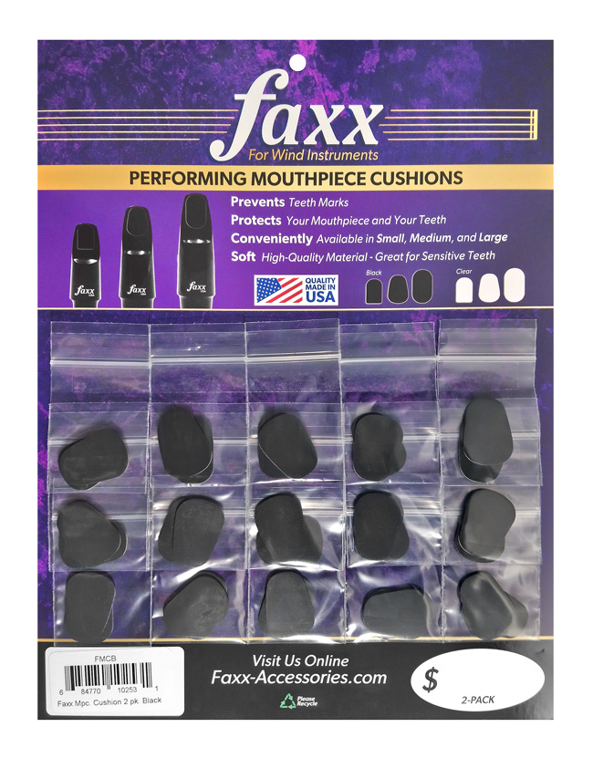 FAXX FMCB Bissplättchen schwarz Oval, 15er Karte