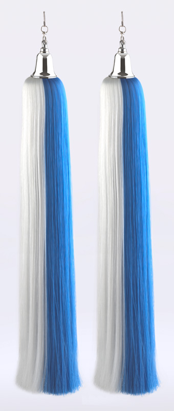JK 132 Lyra-Schweife blau-weiß