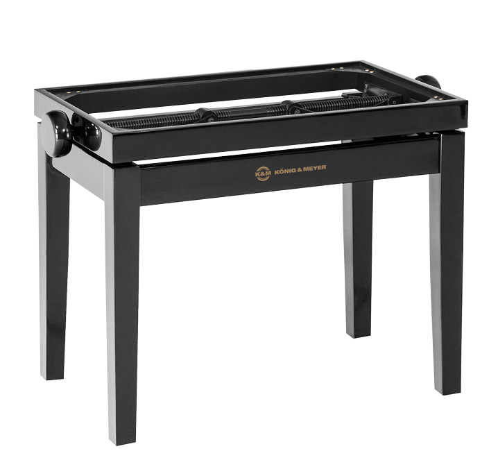 KM 13701 Klavierbank schwarz poliert