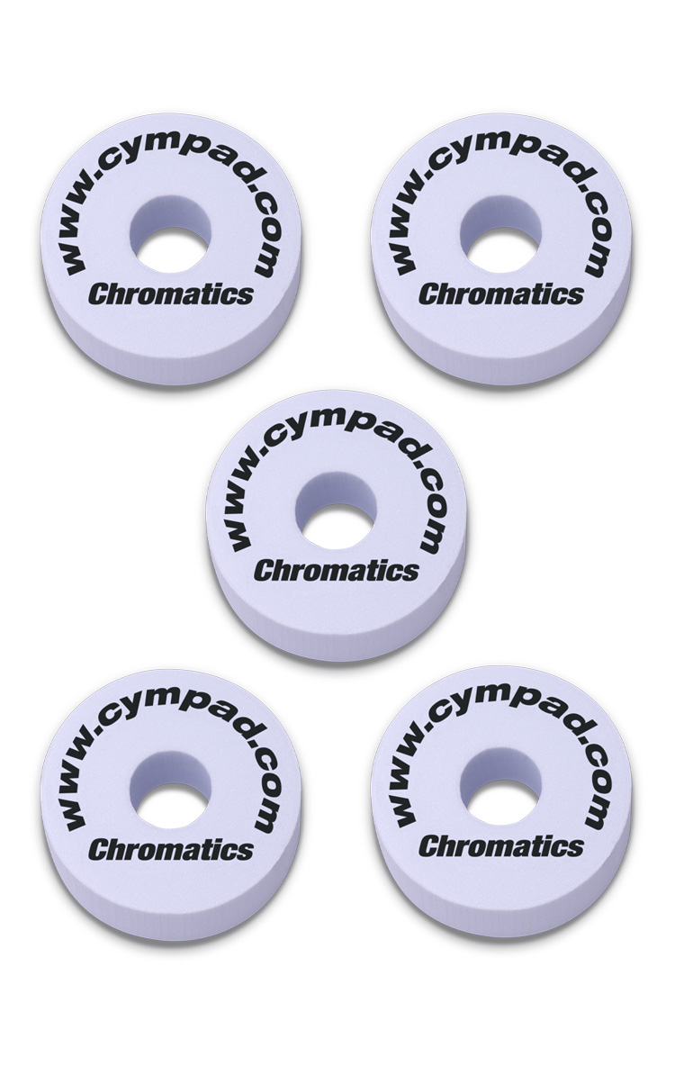Cympad Chromatics Set Ø 40/15mm Weiß (5 Stk.)