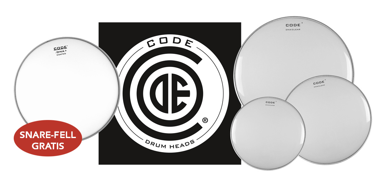 Code Drumhead DNA Clear Set American Fusion