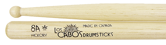 Los Cabos White Hickory 8A Drumsticks