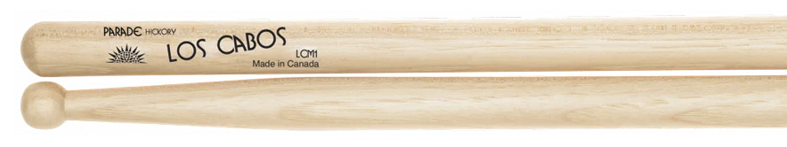 Los Cabos White Hickory Parade Marching Drumsticks
