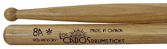 Los Cabos RED Hickory 8A Drumsticks
