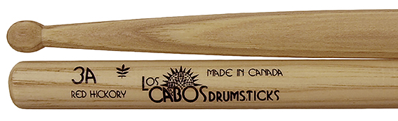 Los Cabos RED Hickory 3A Drumsticks