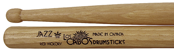 Los Cabos RED Hickory Jazz Drumsticks