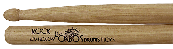 Los Cabos RED Hickory Rock Drumsticks