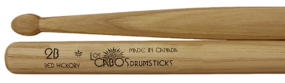 Los Cabos RED Hickory 2B Drumsticks