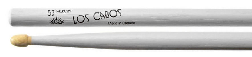Los Cabos White Hickory 5B White Dip Drumsticks